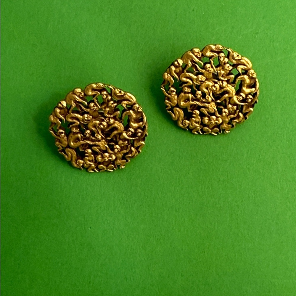 Museum Of Fine Arts Japanese Monkey Earrings